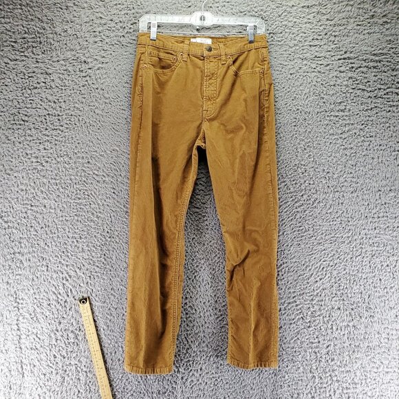 Gap Jeans Womens 28/6R Brown Vintage Slim High Rise Corduroy - Picture 1 of 9